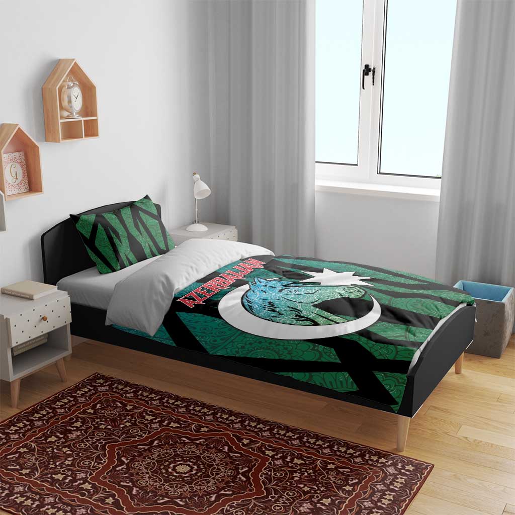 Azerbaijan Bedding Set Karabakh Horse Tattoo - Wonder Print Shop