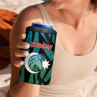 Personalized Azerbaijan 4 in 1 Can Cooler Tumbler Karabakh Horse Tattoo - Wonder Print Shop