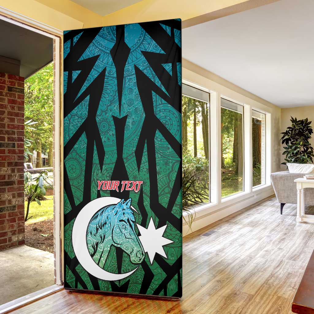 Azerbaijan Door Cover Karabakh Horse Tattoo - Wonder Print Shop