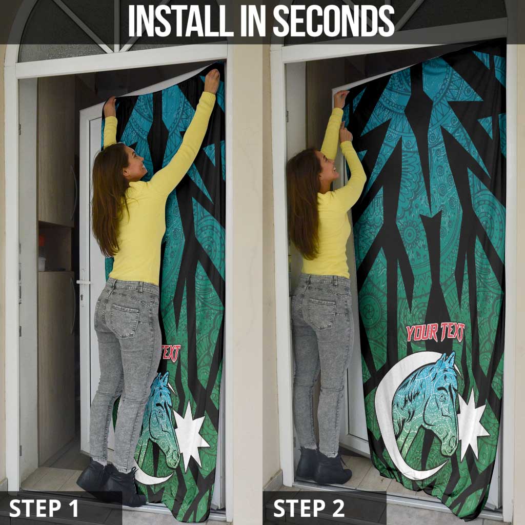 Azerbaijan Door Cover Karabakh Horse Tattoo - Wonder Print Shop