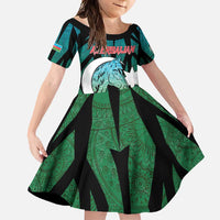 Personalized Azerbaijan Family Matching Mermaid Dress and Hawaiian Shirt Karabakh Horse Tattoo - Wonder Print Shop
