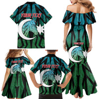 Personalized Azerbaijan Family Matching Mermaid Dress and Hawaiian Shirt Karabakh Horse Tattoo - Wonder Print Shop
