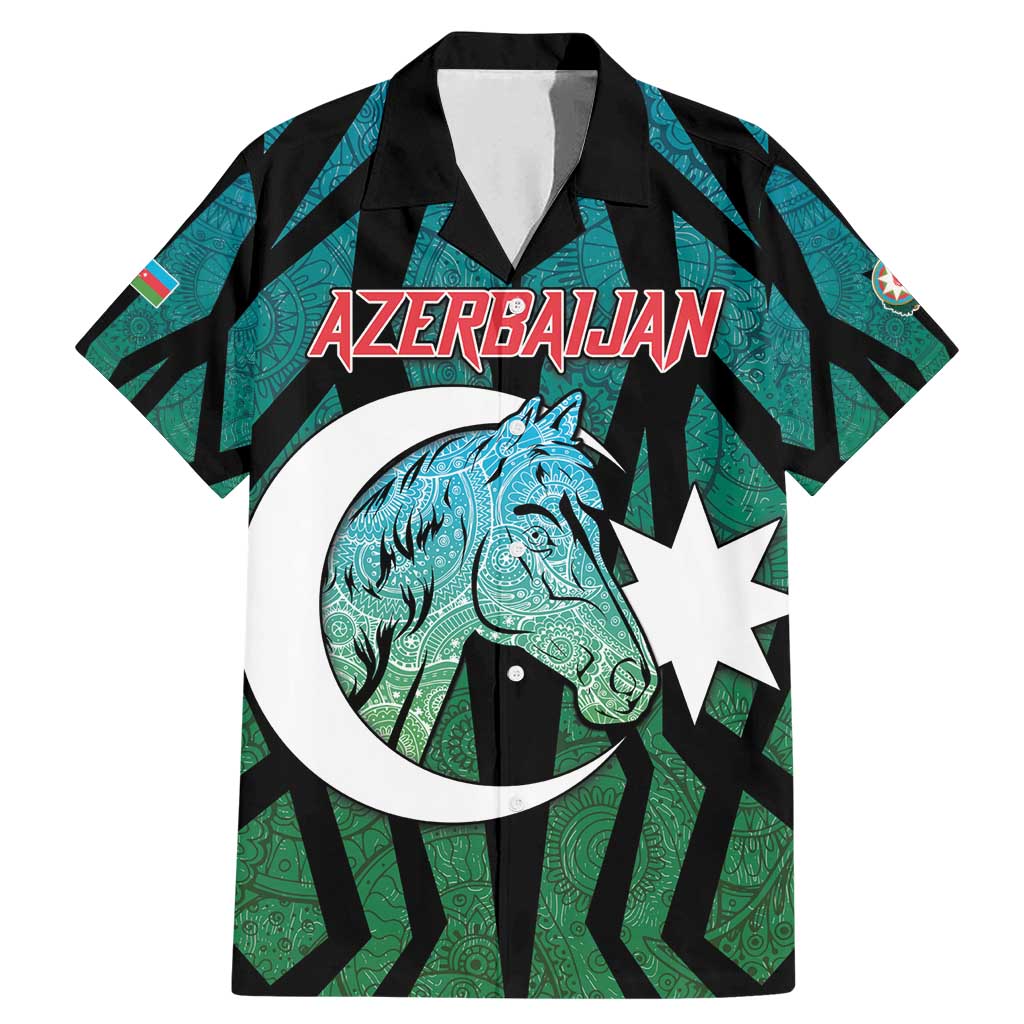 Personalized Azerbaijan Family Matching Mermaid Dress and Hawaiian Shirt Karabakh Horse Tattoo - Wonder Print Shop