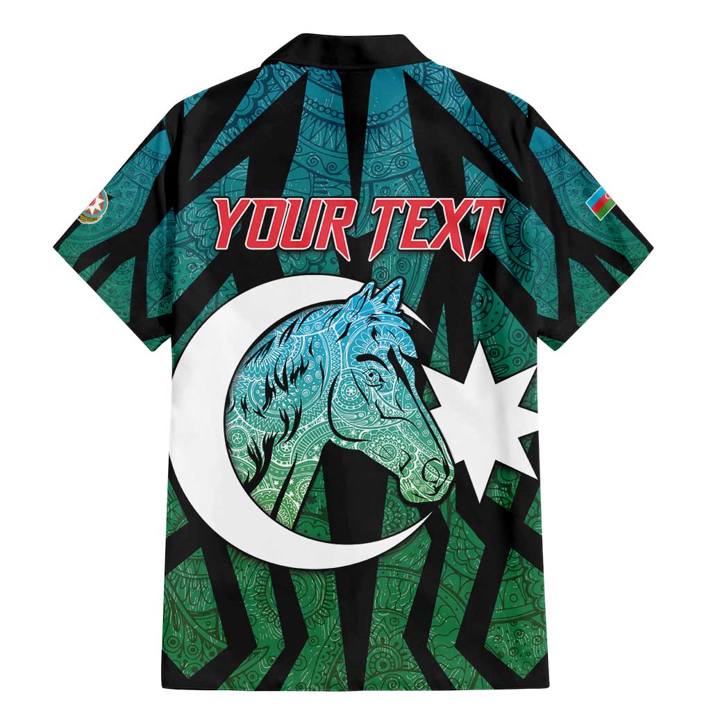 Personalized Azerbaijan Family Matching Mermaid Dress and Hawaiian Shirt Karabakh Horse Tattoo - Wonder Print Shop