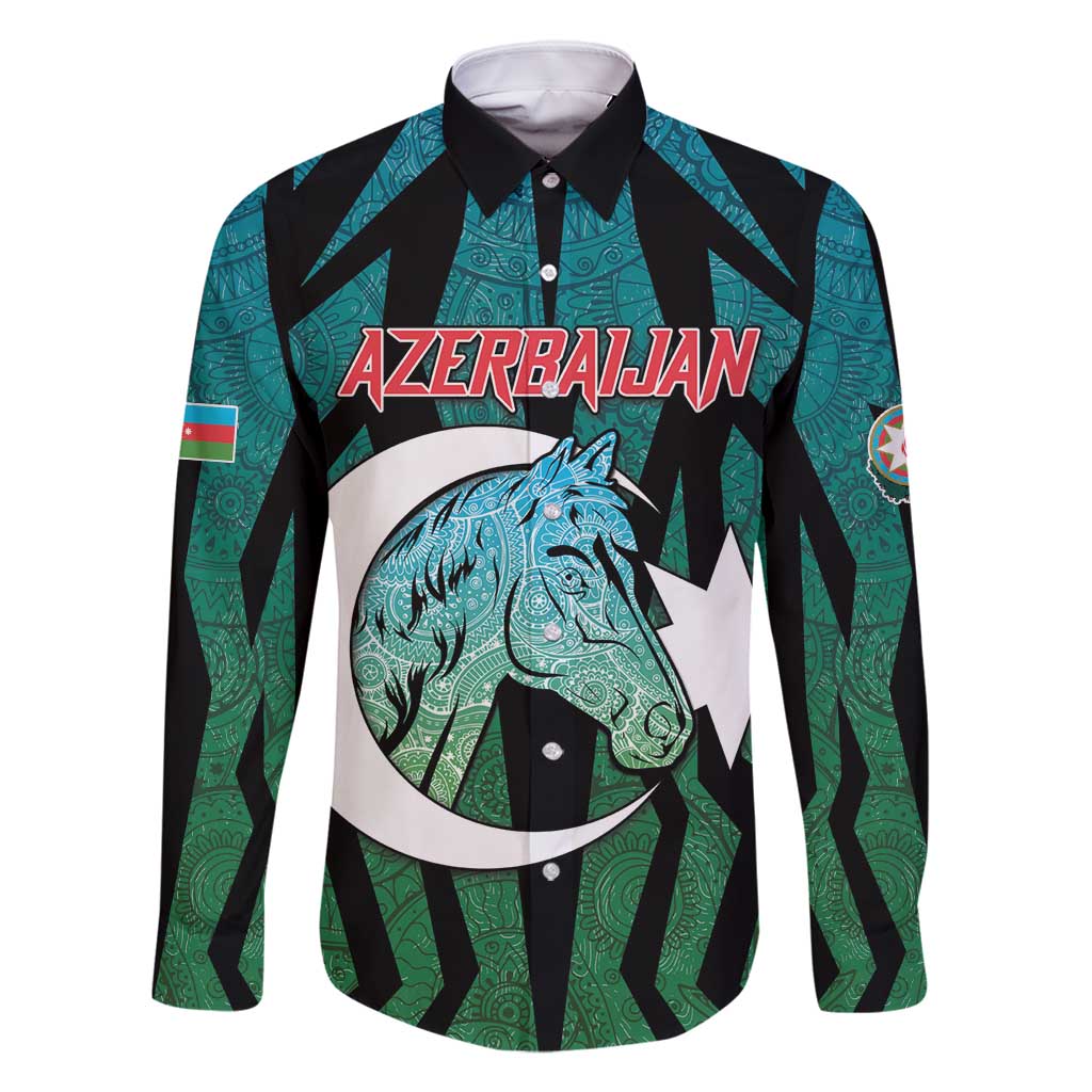 Personalized Azerbaijan Family Matching Mermaid Dress and Hawaiian Shirt Karabakh Horse Tattoo - Wonder Print Shop