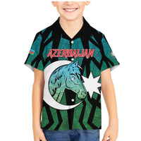 Personalized Azerbaijan Family Matching Mermaid Dress and Hawaiian Shirt Karabakh Horse Tattoo - Wonder Print Shop