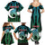 Personalized Azerbaijan Family Matching Summer Maxi Dress and Hawaiian Shirt Karabakh Horse Tattoo - Wonder Print Shop