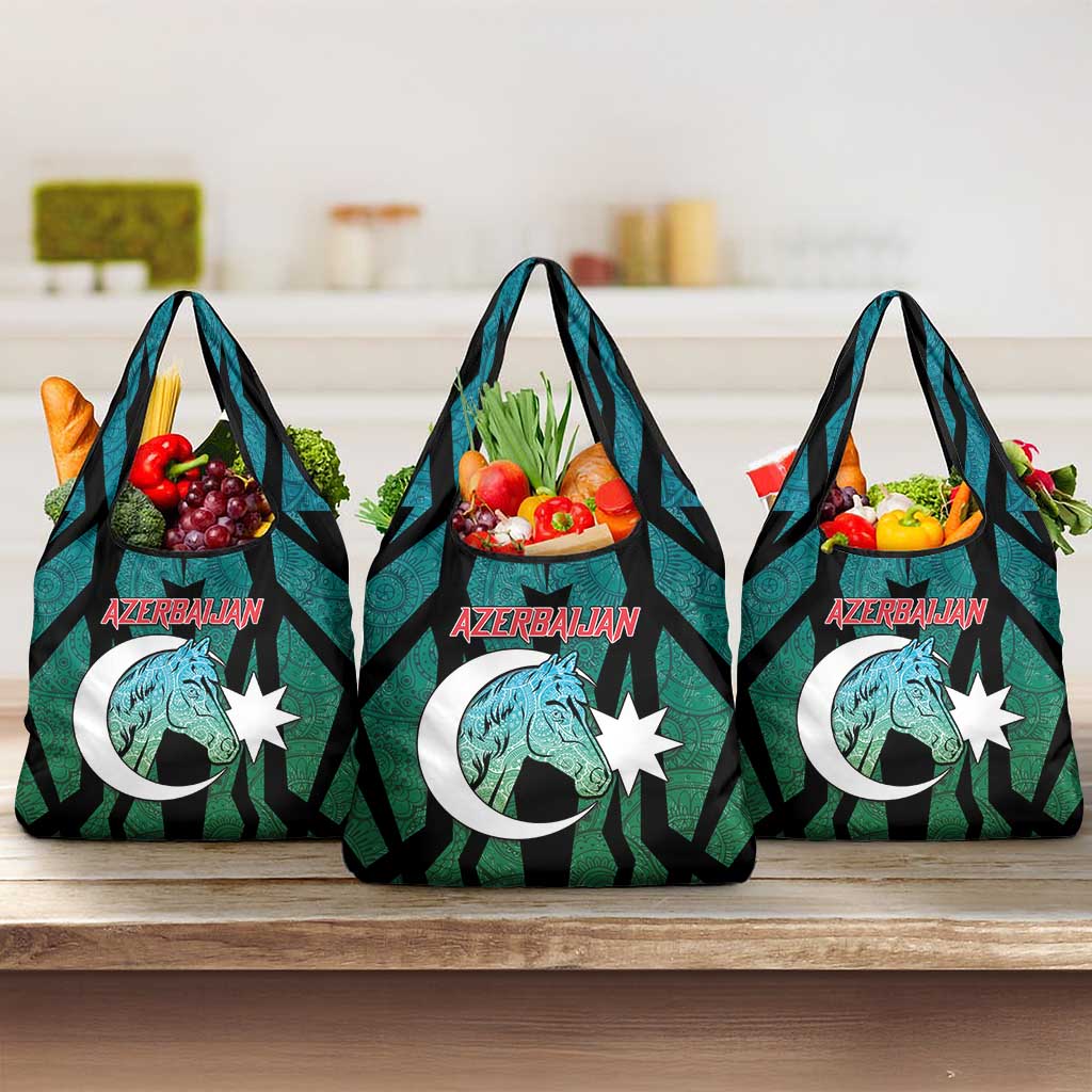 Azerbaijan Grocery Bag Karabakh Horse Tattoo - Wonder Print Shop