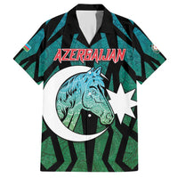Personalized Azerbaijan Hawaiian Shirt Karabakh Horse Tattoo - Wonder Print Shop