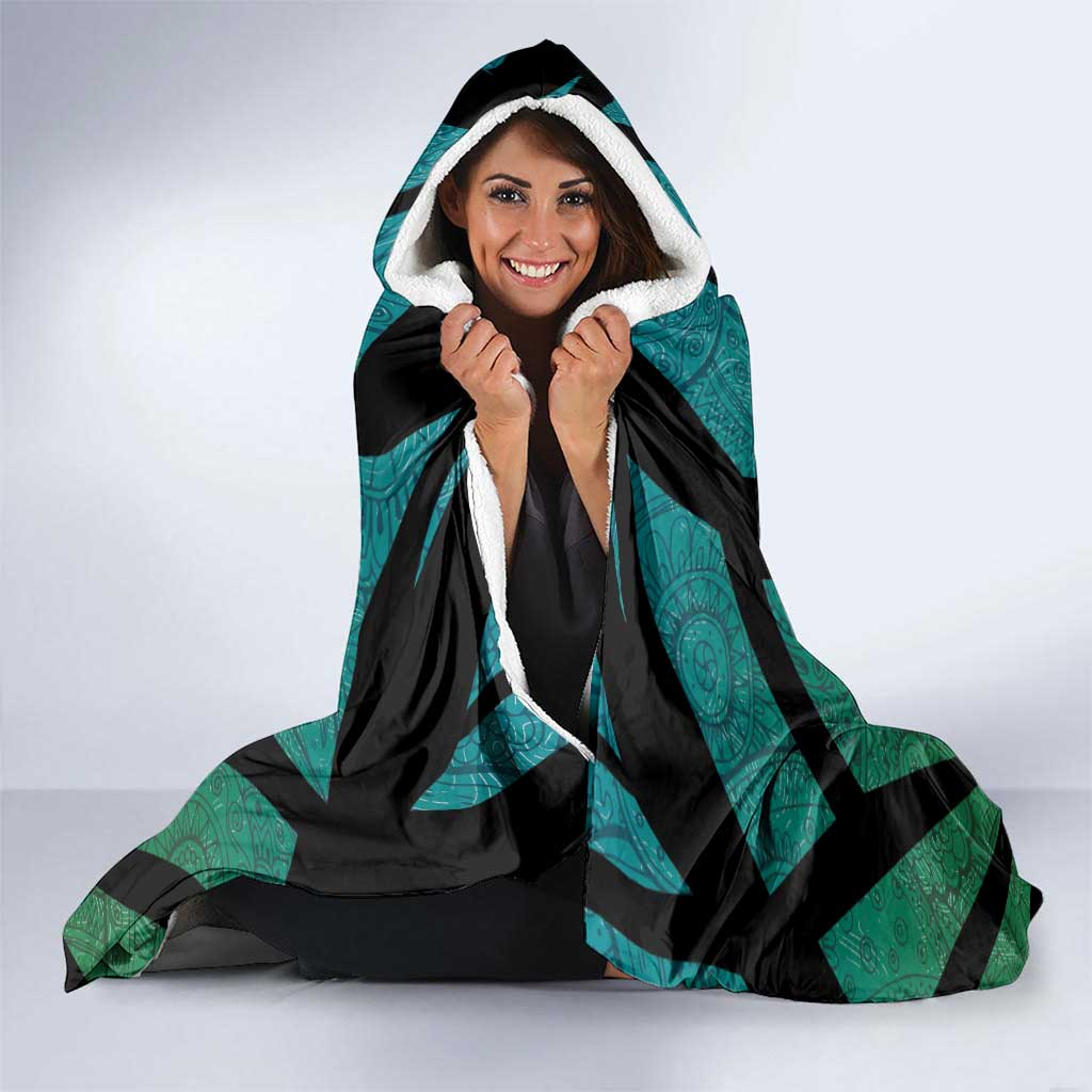 Azerbaijan Hooded Blanket Karabakh Horse Tattoo - Wonder Print Shop