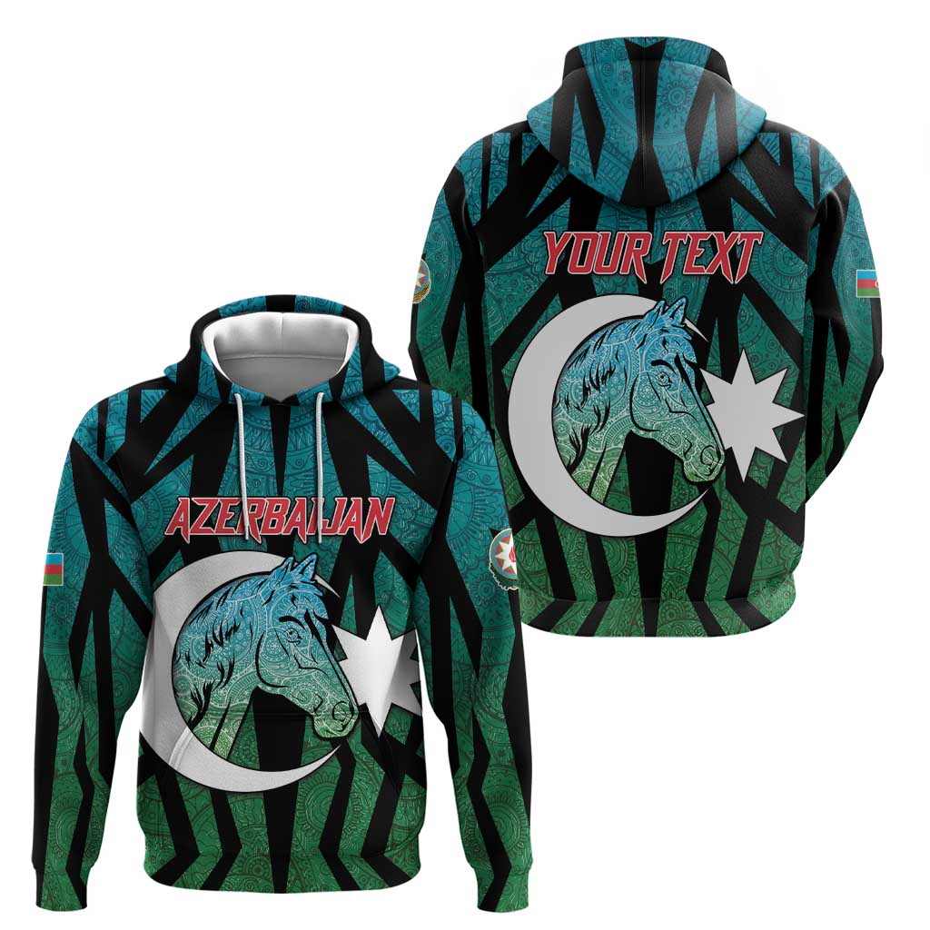 Personalized Azerbaijan Hoodie Karabakh Horse Tattoo - Wonder Print Shop