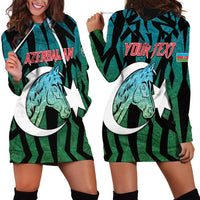 Personalized Azerbaijan Hoodie Dress Karabakh Horse Tattoo - Wonder Print Shop