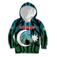 Personalized Azerbaijan Kid Hoodie Karabakh Horse Tattoo - Wonder Print Shop