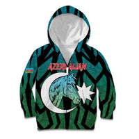 Personalized Azerbaijan Kid Hoodie Karabakh Horse Tattoo - Wonder Print Shop