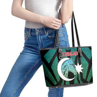 Azerbaijan Leather Tote Bag Karabakh Horse Tattoo - Wonder Print Shop