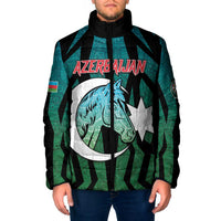 Personalized Azerbaijan Padded Jacket Karabakh Horse Tattoo - Wonder Print Shop