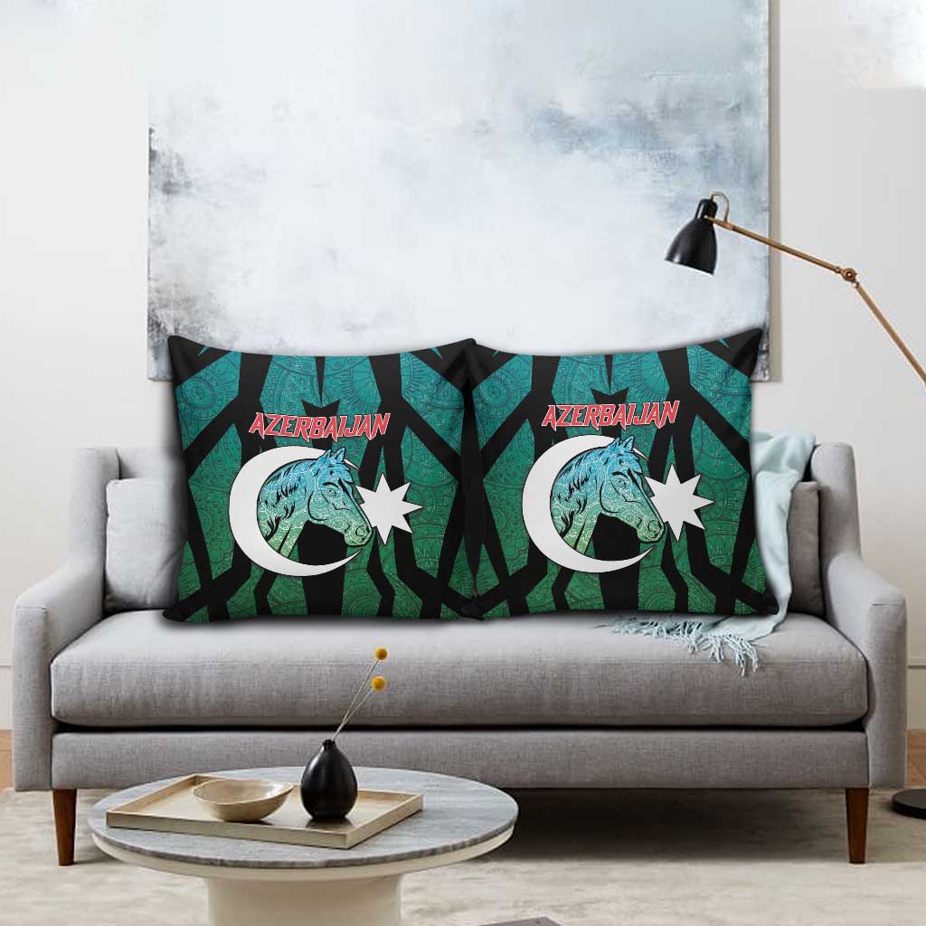 Azerbaijan Pillow Cover Karabakh Horse Tattoo - Wonder Print Shop