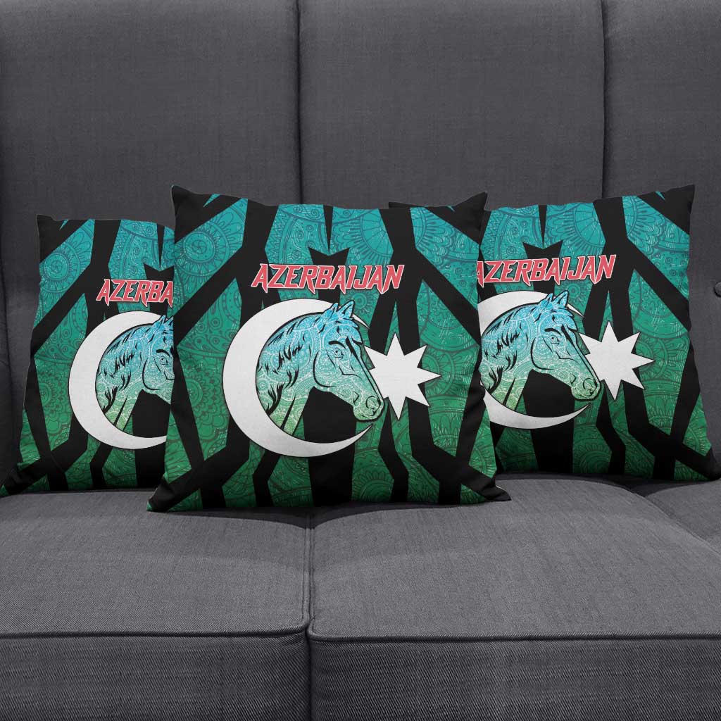 Azerbaijan Pillow Cover Karabakh Horse Tattoo - Wonder Print Shop