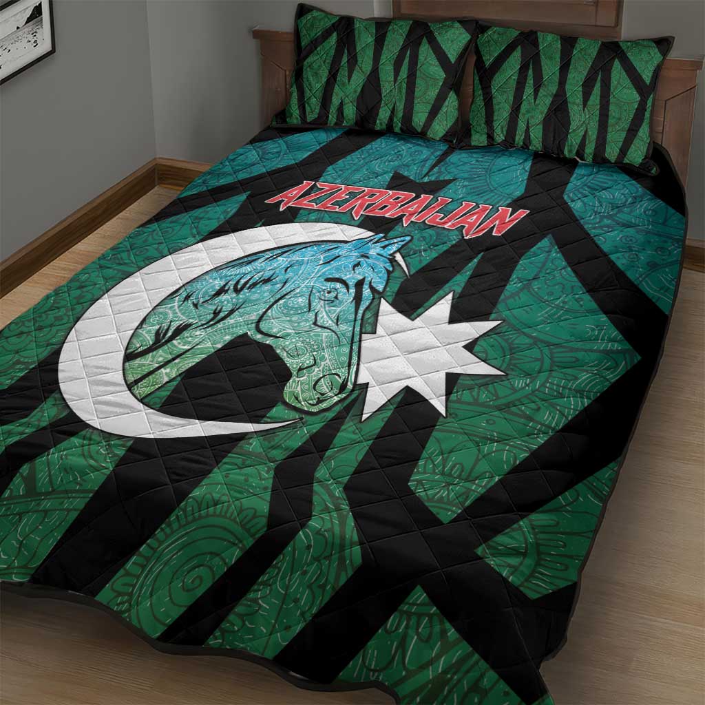 Azerbaijan Quilt Bed Set Karabakh Horse Tattoo - Wonder Print Shop