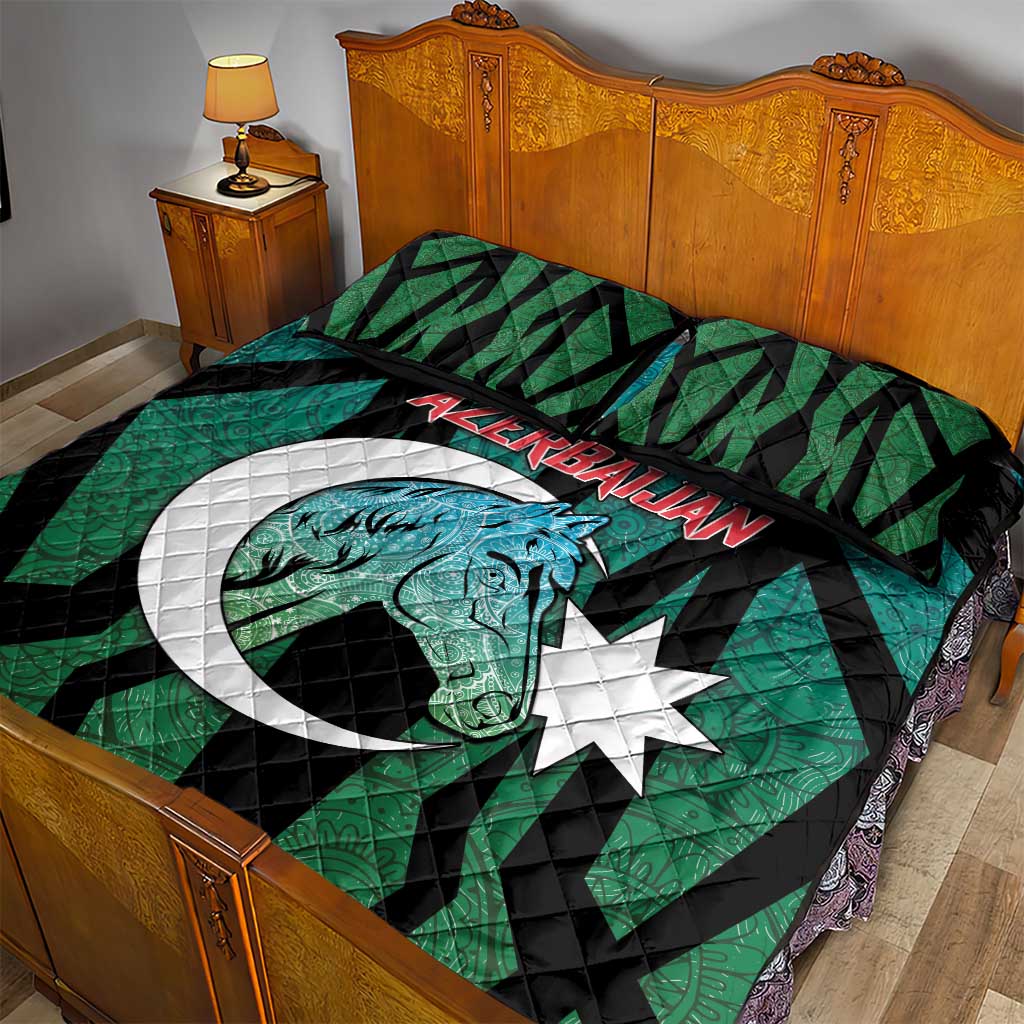 Azerbaijan Quilt Bed Set Karabakh Horse Tattoo - Wonder Print Shop