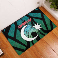 Azerbaijan Rubber Doormat Karabakh Horse Tattoo - Wonder Print Shop