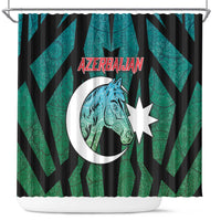 Azerbaijan Shower Curtain Karabakh Horse Tattoo - Wonder Print Shop