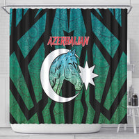 Azerbaijan Shower Curtain Karabakh Horse Tattoo - Wonder Print Shop