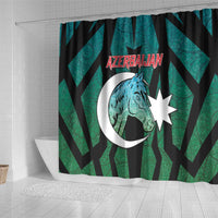Azerbaijan Shower Curtain Karabakh Horse Tattoo - Wonder Print Shop