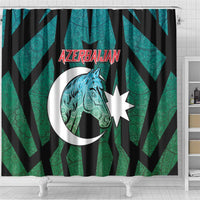Azerbaijan Shower Curtain Karabakh Horse Tattoo - Wonder Print Shop