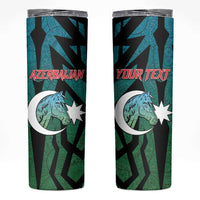 Personalized Azerbaijan Skinny Tumbler Karabakh Horse Tattoo - Wonder Print Shop