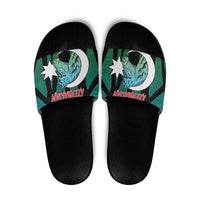 Azerbaijan Slide Sandals Karabakh Horse Tattoo - Wonder Print Shop