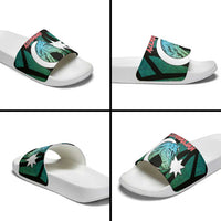 Azerbaijan Slide Sandals Karabakh Horse Tattoo - Wonder Print Shop