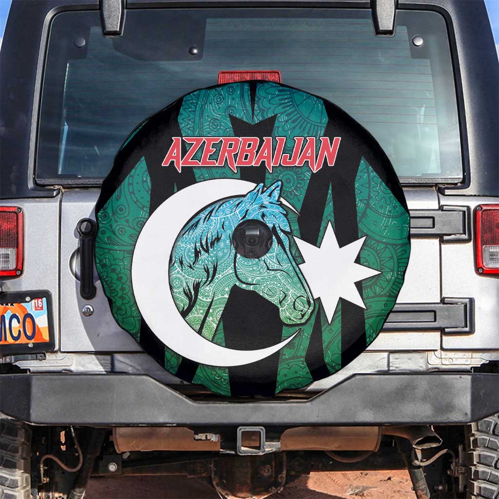 Azerbaijan Spare Tire Cover Karabakh Horse Tattoo - Wonder Print Shop