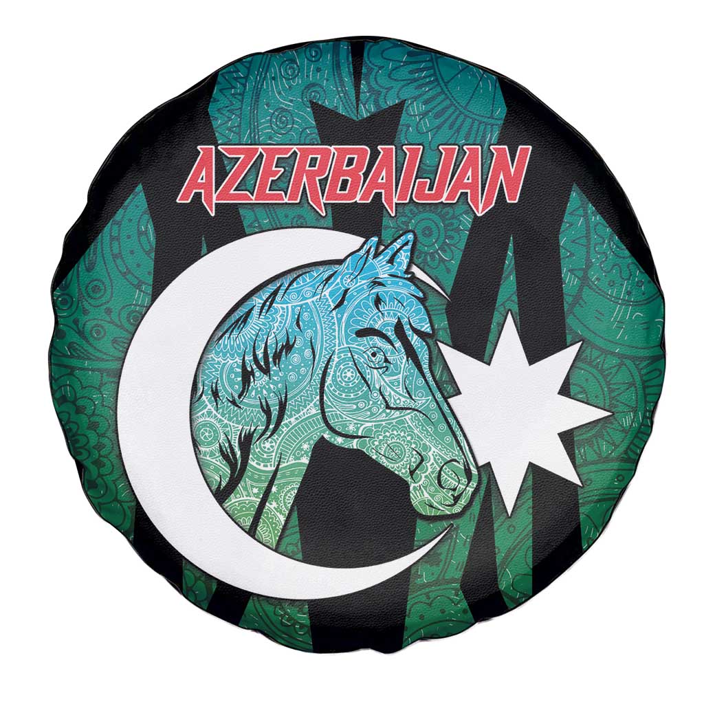 Azerbaijan Spare Tire Cover Karabakh Horse Tattoo - Wonder Print Shop