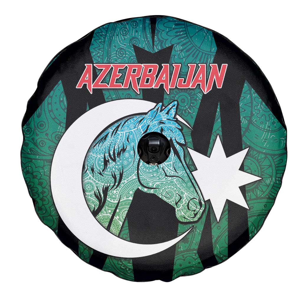 Azerbaijan Spare Tire Cover Karabakh Horse Tattoo - Wonder Print Shop