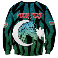 Personalized Azerbaijan Sweatshirt Karabakh Horse Tattoo - Wonder Print Shop