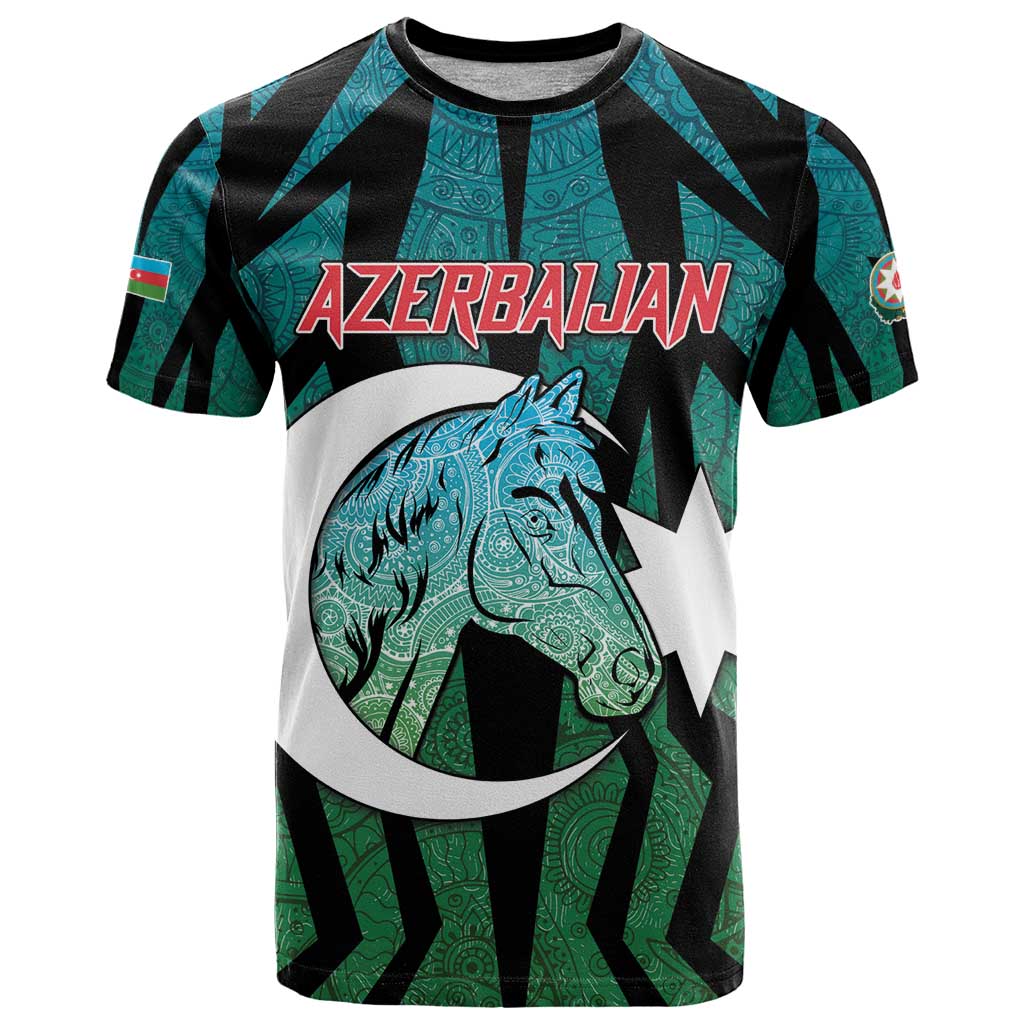 Personalized Azerbaijan T Shirt Karabakh Horse Tattoo - Wonder Print Shop
