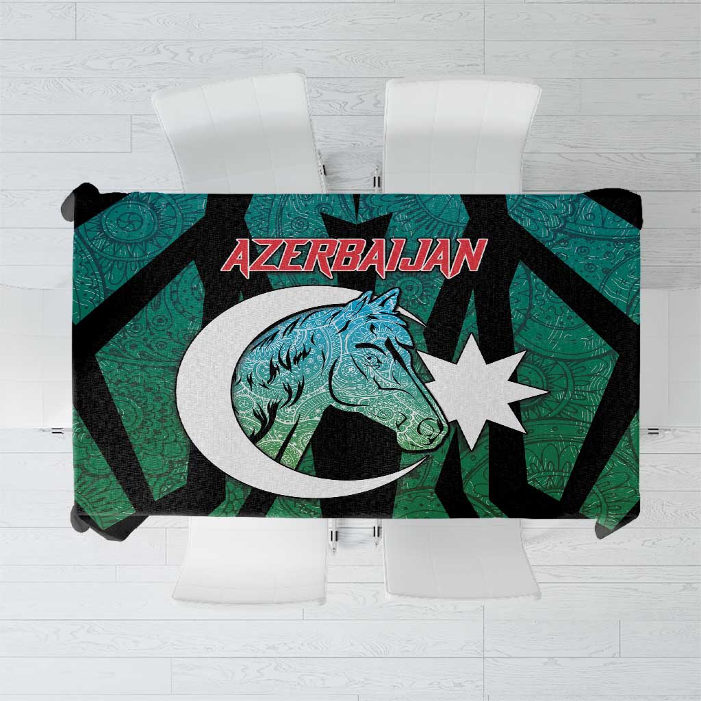 Azerbaijan Tablecloth Karabakh Horse Tattoo - Wonder Print Shop