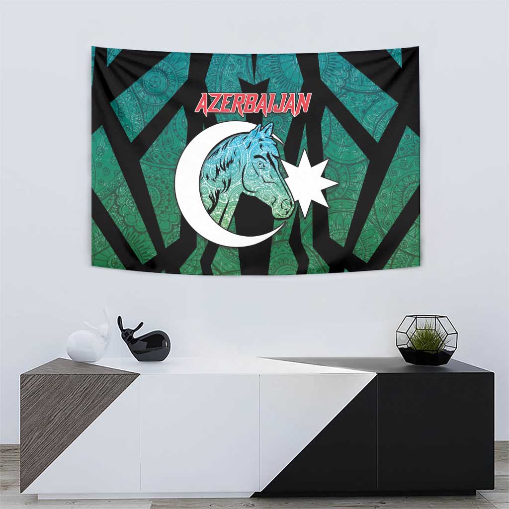 Azerbaijan Tapestry Karabakh Horse Tattoo - Wonder Print Shop
