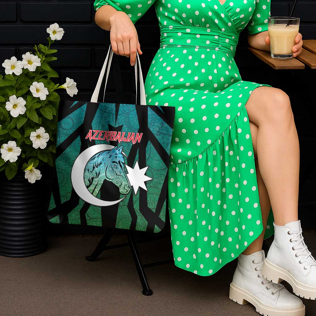 Azerbaijan Tote Bag Karabakh Horse Tattoo - Wonder Print Shop