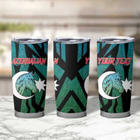 Personalized Azerbaijan Tumbler Cup Karabakh Horse Tattoo - Wonder Print Shop