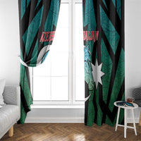 Azerbaijan Window Curtain Karabakh Horse Tattoo - Wonder Print Shop