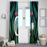 Azerbaijan Window Curtain Karabakh Horse Tattoo - Wonder Print Shop