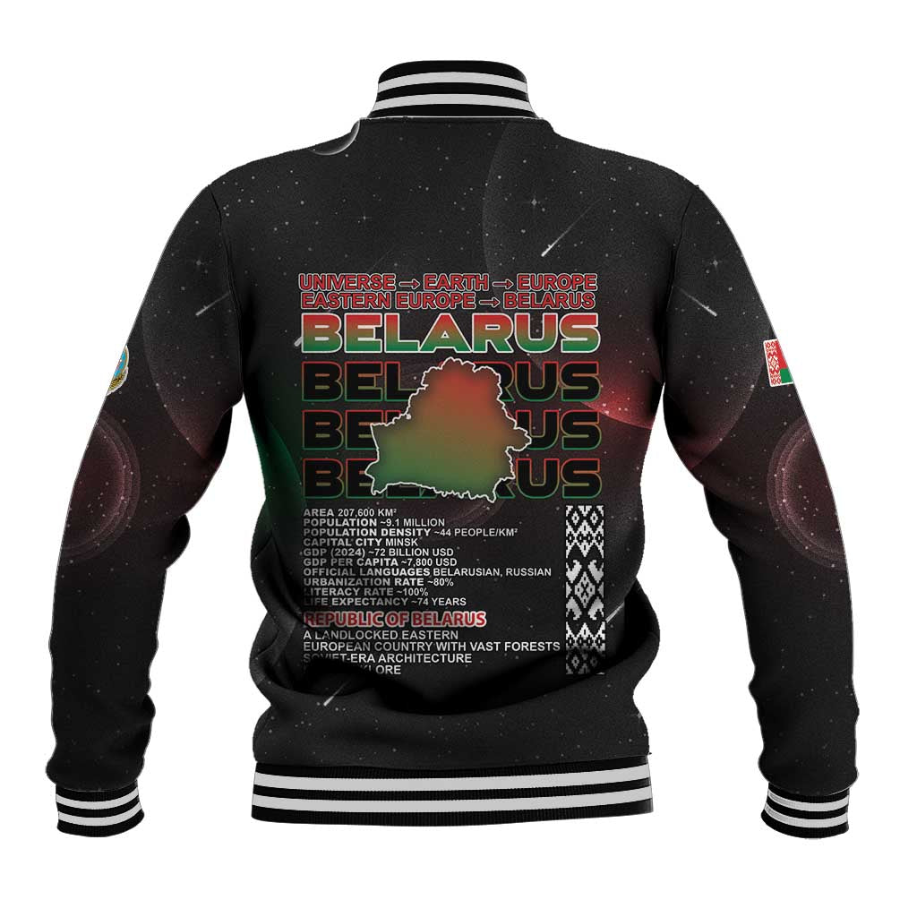 Belarus Baseball Jacket Information From The Universe - Wonder Print Shop