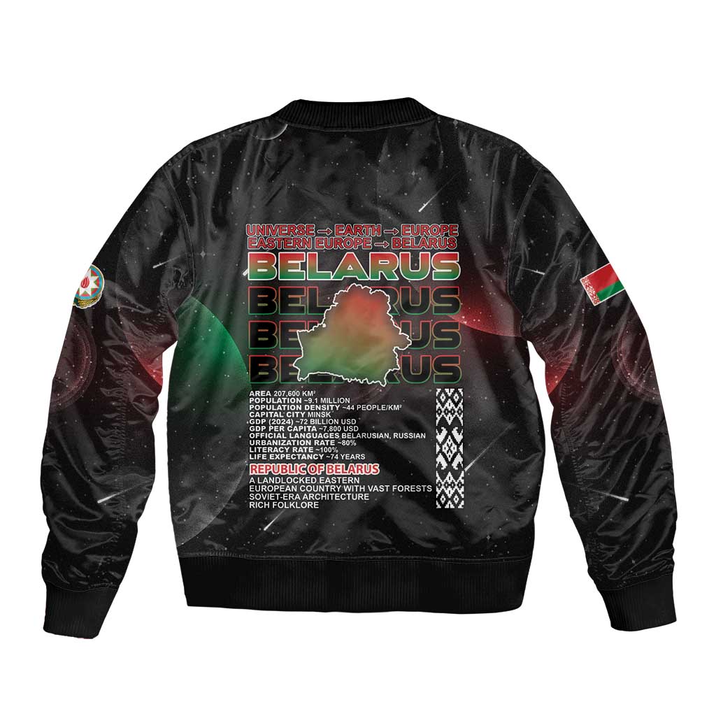 Belarus Bomber Jacket Information From The Universe - Wonder Print Shop