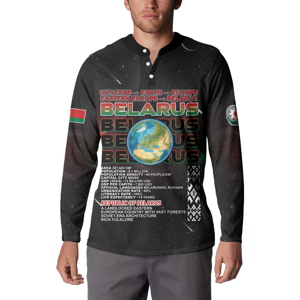 Belarus Button Sweatshirt Information From The Universe - Wonder Print Shop