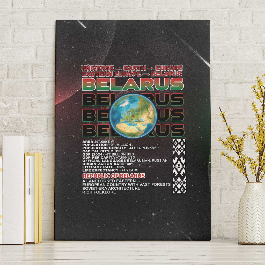 Belarus Canvas Wall Art Information From The Universe - Wonder Print Shop