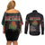 Belarus Couples Matching Off Shoulder Short Dress and Long Sleeve Button Shirt Information From The Universe - Wonder Print Shop