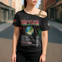 Belarus Cross Shoulder Shirt Information From The Universe - Wonder Print Shop