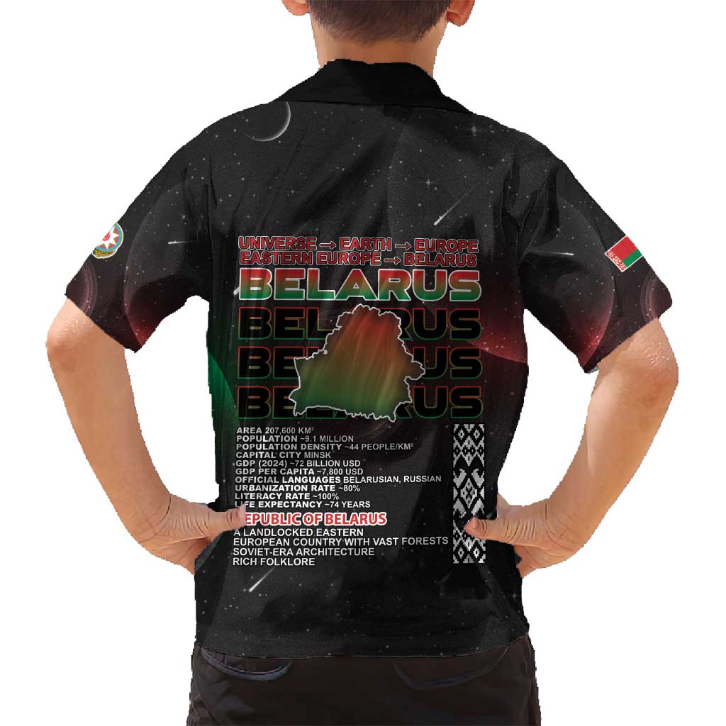 Belarus Family Matching Long Sleeve Bodycon Dress and Hawaiian Shirt Information From The Universe - Wonder Print Shop